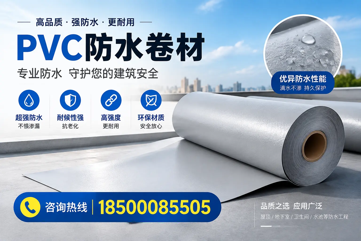 防城港地区pvc防水卷材的市场现状与发展趋势
